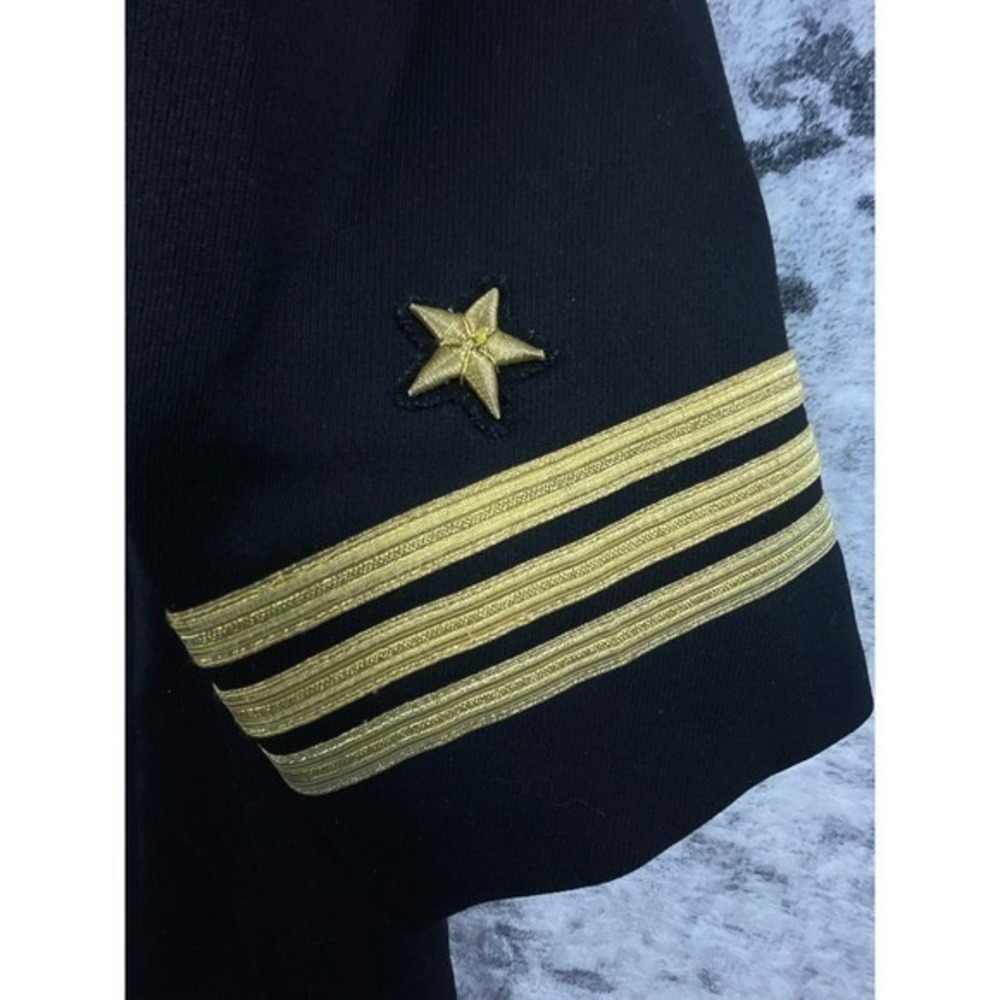 Vtg Navy Officer Dress Blues Commander O5  CMDR Double Breasted Made in‎ USA - Picture 7 of 11